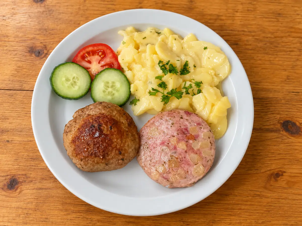 Halb & Halb mit Kartoffelsalat